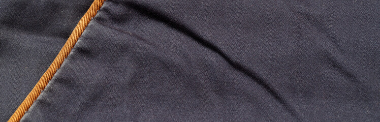 Close-up of blue denim texture. Denim jeans background