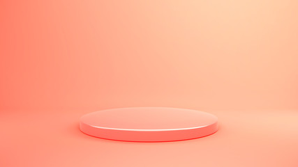 Product Stand. empty space for product design show. stage showcase for new product. banners background. Cosmetic. Podium stand. 3D Rendering.