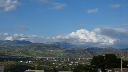 Clouds ove High Speed viaduct