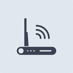 Modem vector icon, wifi router symbol. Modern, simple flat vector illustration for web site or mobile app