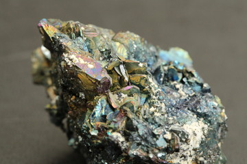 metallic gem stone close up