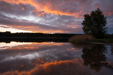 Sonnenuntergang am See
