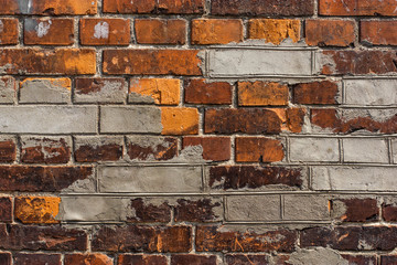 embossed brick red wall texture background monolith