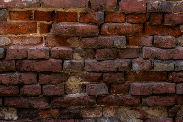 embossed brick red wall texture background monolith