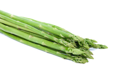 Fresh Asparagus isolated on white background
