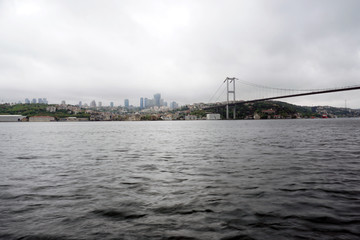 Bosphorus bridge, symbol of Istanbul, Turkey