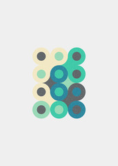 Colour Dots Universe Logo art design illustration