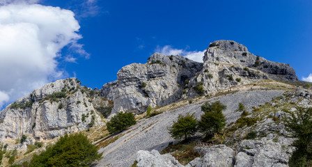 Fototapeta na wymiar Aurunci mountains in Formia lazio italy