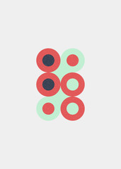 Colour Dots Universe Logo art design illustration