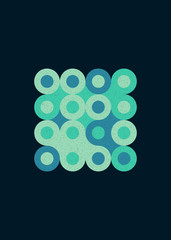 Colour Dots Universe Logo art design illustration