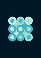 Colour Dots Universe Logo art design illustration