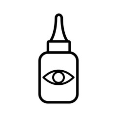 eye drops icon vector template