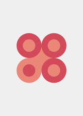 Colour Dots Universe Logo art design illustration