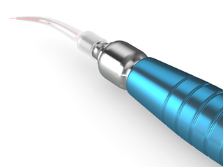 3d render of dental diode laser over white