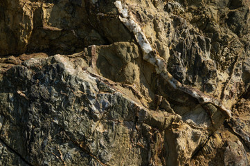 Stone, rock, textured texture for design use. With a green tint