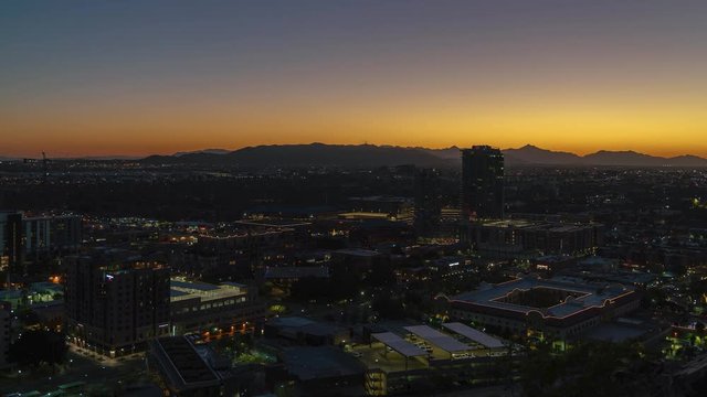 Dusk from A-Mountain in Tempe, Arizona.
