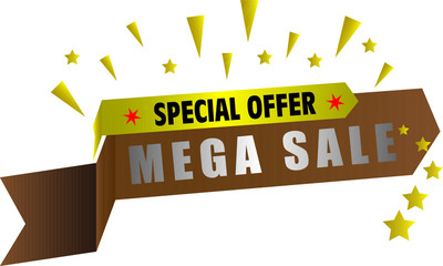 Biggest Sale Vector Stock Graphics. Advertising Banner