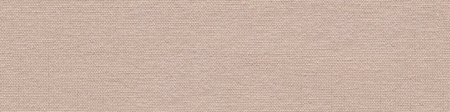 Light beige coton canvas background as part of your design work. Seamless panoramic texture.