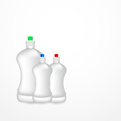 3d vector dish washing liquid bottle