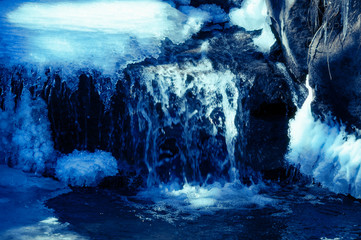 Winter Water Flow Photography