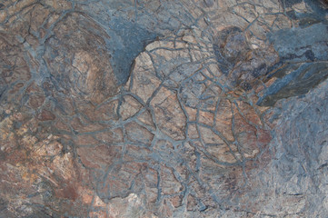 Natural marks on the rock. Integral Natural Reserve of Inagua. Gran Canaria. Canary Islands. Spain.