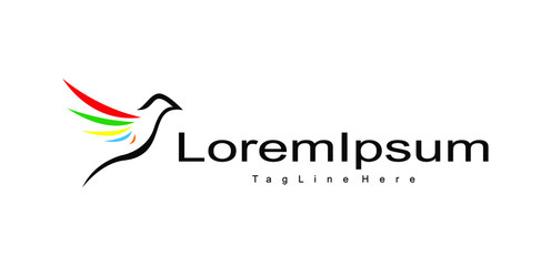 Fototapeta premium This logo is suitable for traveling business or business airlines or also other businesses