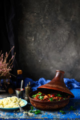 Moroccan lamb tagine..style vintage