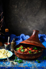 Moroccan lamb tagine..style vintage
