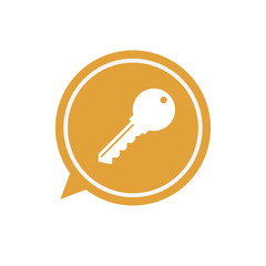 an abstract cute yellow chicken. Isolated Vector Illustration.