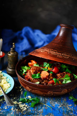 Moroccan lamb tagine..style vintage