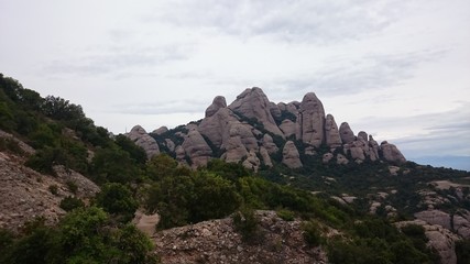 Fototapeta na wymiar Spain. The Mountain Of Montserrat