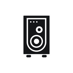 Sound speaker icon design isolated on white background