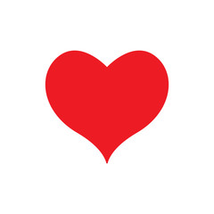 Heart icon design isolated on white background