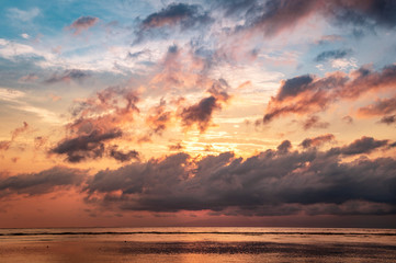 sunset at the beach