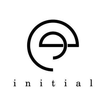 EE logo in line circle style design.
