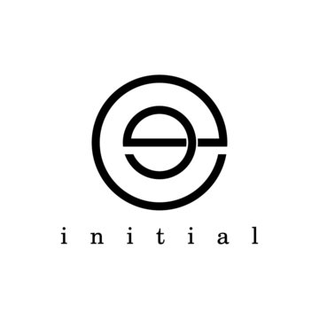 EE logo in a line circle style design, featuring two intertwined "E" letters within a circular shape, crafted with clean, continuous lines for a modern and elegant look, perfect for a minimalist brand