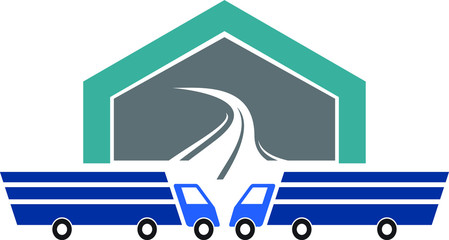 Transport Logo Design for Transport and cargo services company logo