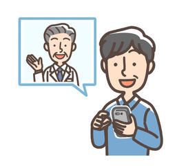 オンライン診療　男性