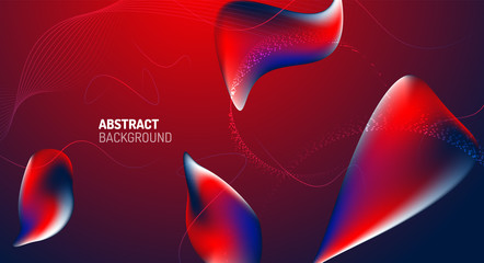 Fluid liquid color gradient background design. Vector illustration