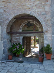 Fototapeta na wymiar Evangelistria Monastery at Skiathos
