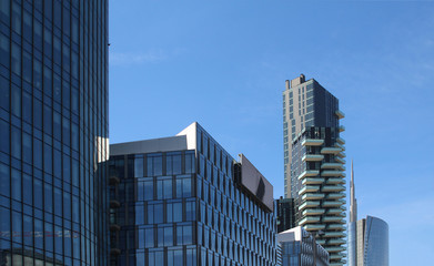 Modern architecture in Porta Nuova district (Milan, Italy)
