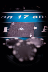 Casino Black Jack table