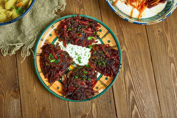 Beetroot fritters