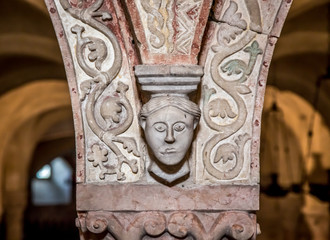 Interiors of the Basilica of Saint Zeno in Verona. Veneto, Italy