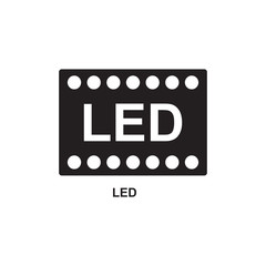 LED ICON , LIGHT LAMP ICON