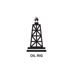 OIL RIG ICON , PETROL ICON