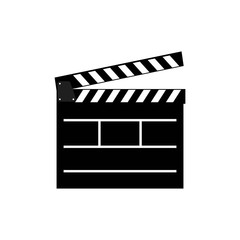 Film clapper board vector graphic design illustration