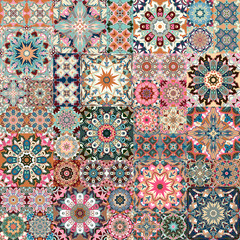 Seamless pattern. Vintage decorative elements. Hand drawn background. Islam, Arabic, Indian, ottoman motifs. Perfect for printing on fabric or paper.