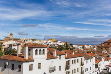 Fototapeta na wymiar Panoramic view over historic city Guadix, Spain