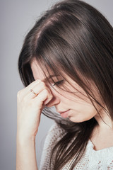 Fototapeta premium girl headache